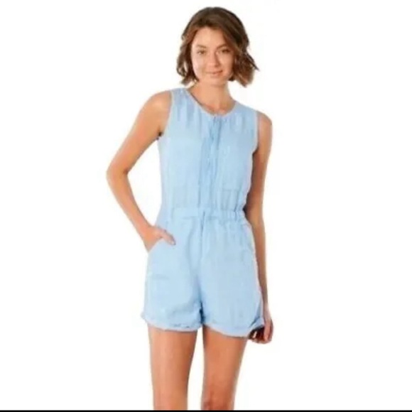 Rip Curl Panoma Light Blue Romper - XL - Picture 1 of 6